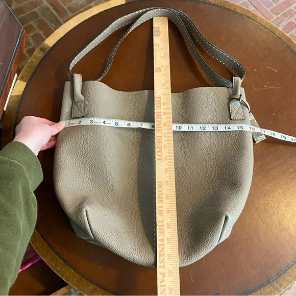Michael‎ Kors Collection Taupe leather Hobo Bag neutral quiet luxury designer